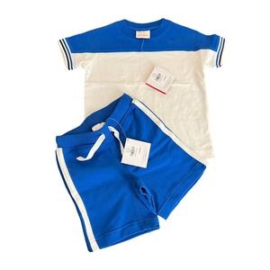 Hanna Andersson shirt and short set 100% cotton size 90 (3T)